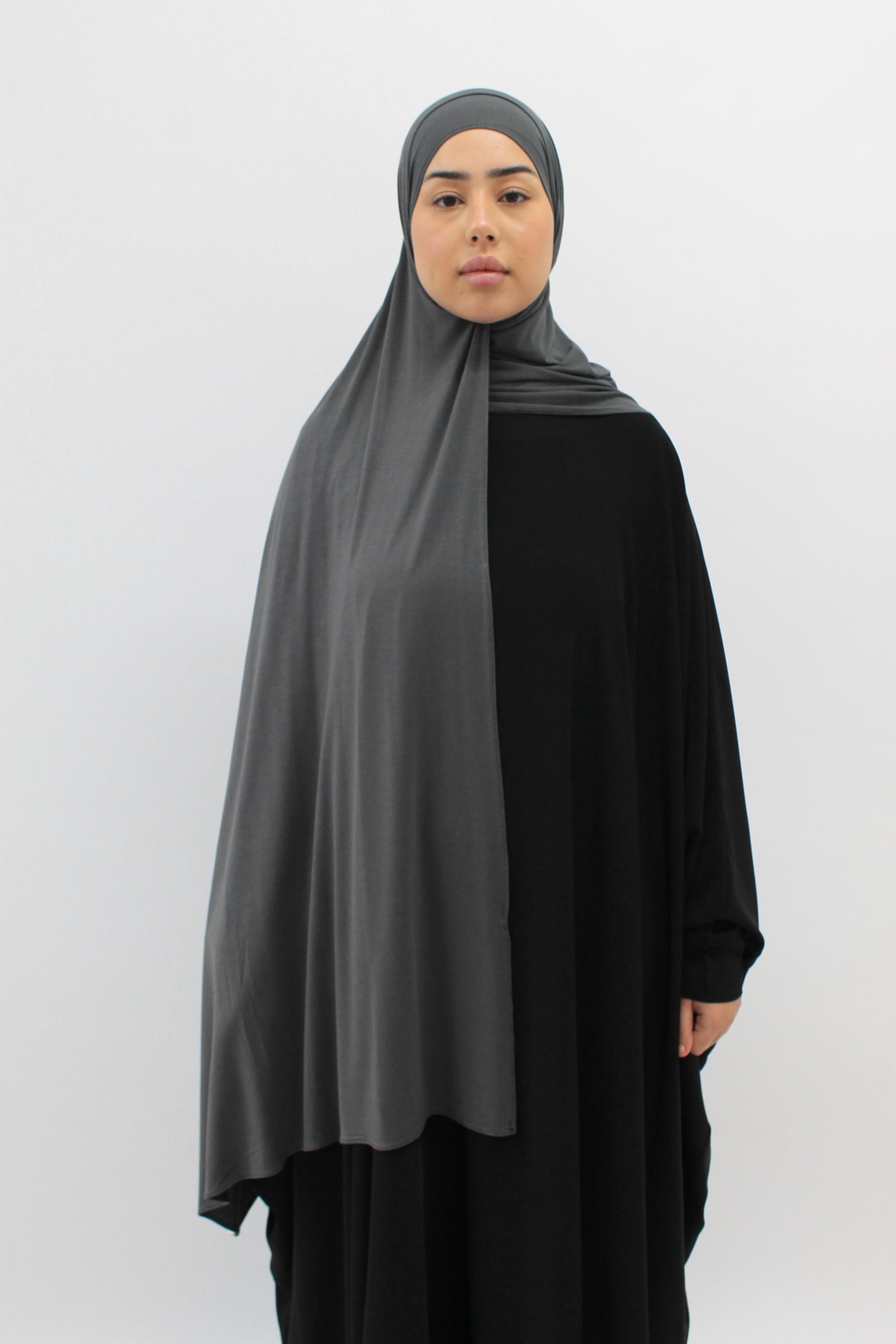 HIJAB JERSEY BAMBOO Gris foncé