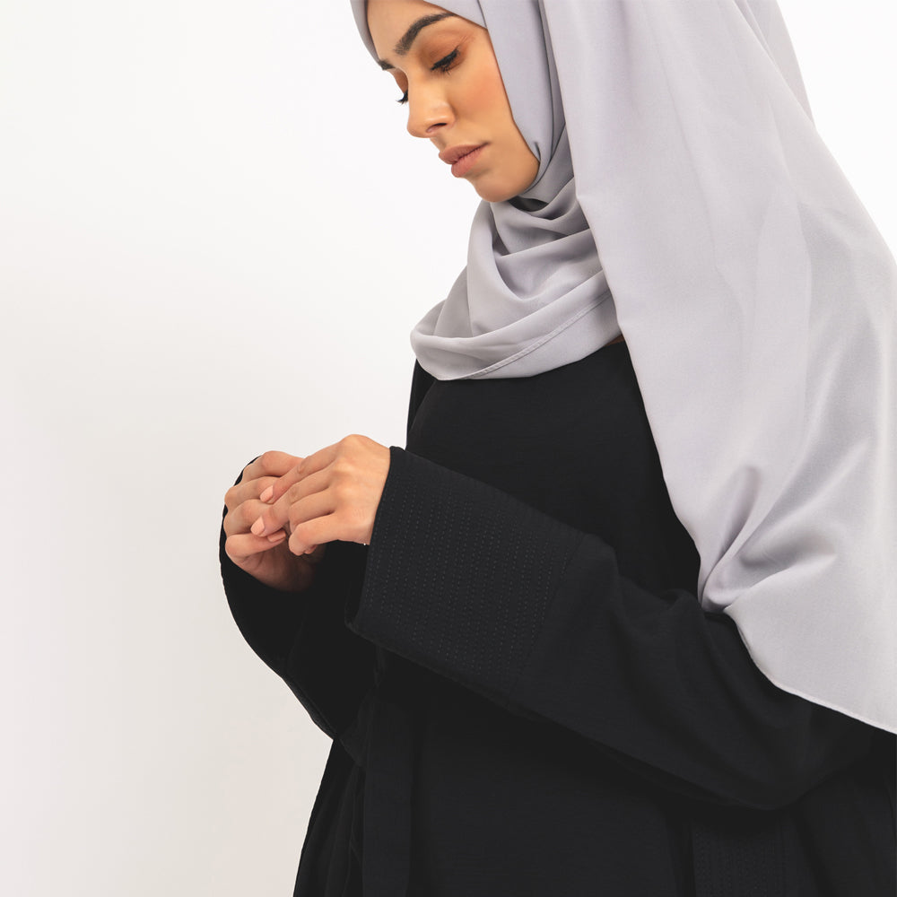 Kimono formel noir 2 pièces avec robe nuisette