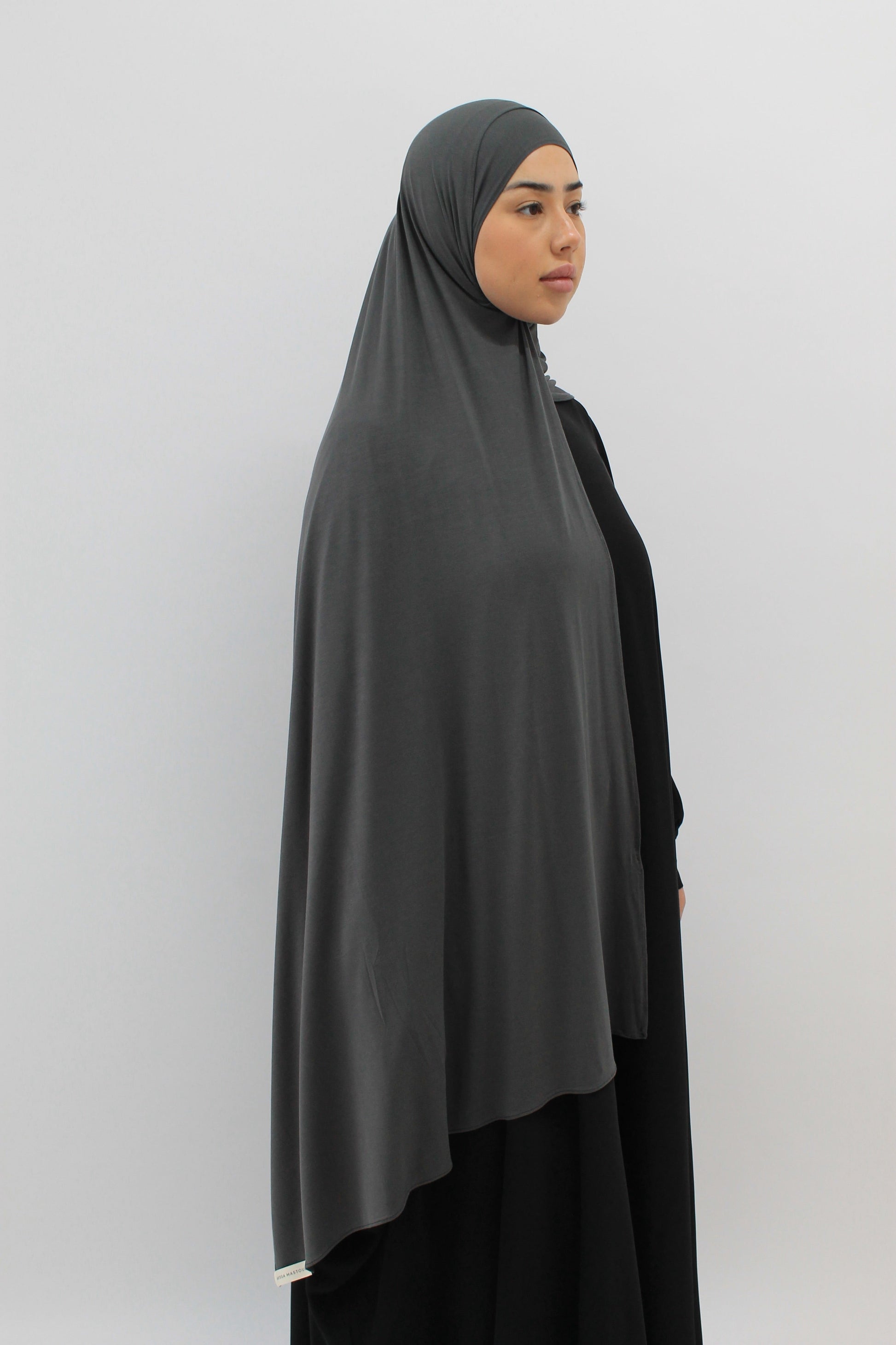 HIJAB JERSEY BAMBOO Gris foncé