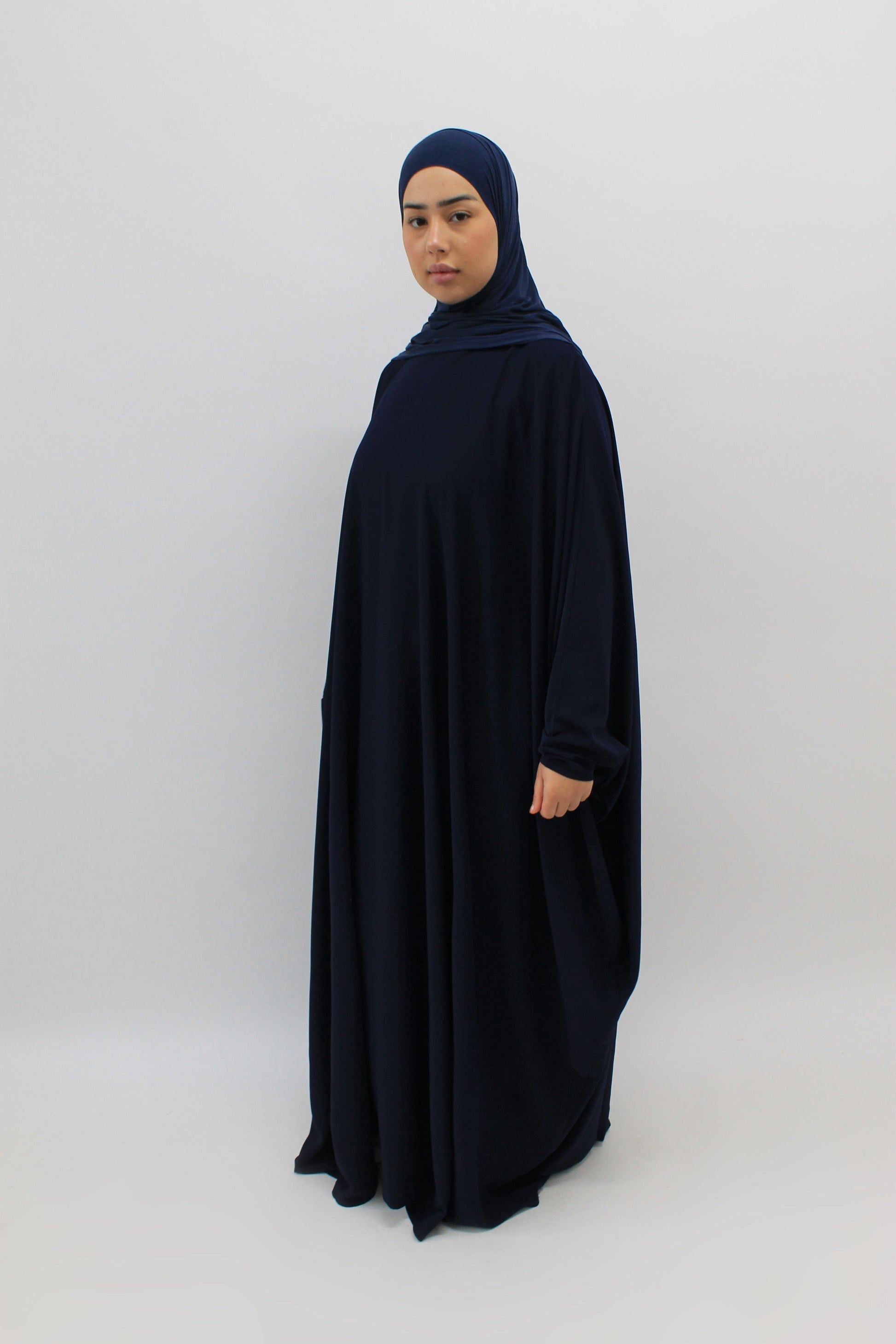 LA ABAYA QAMAR Bleu nuit