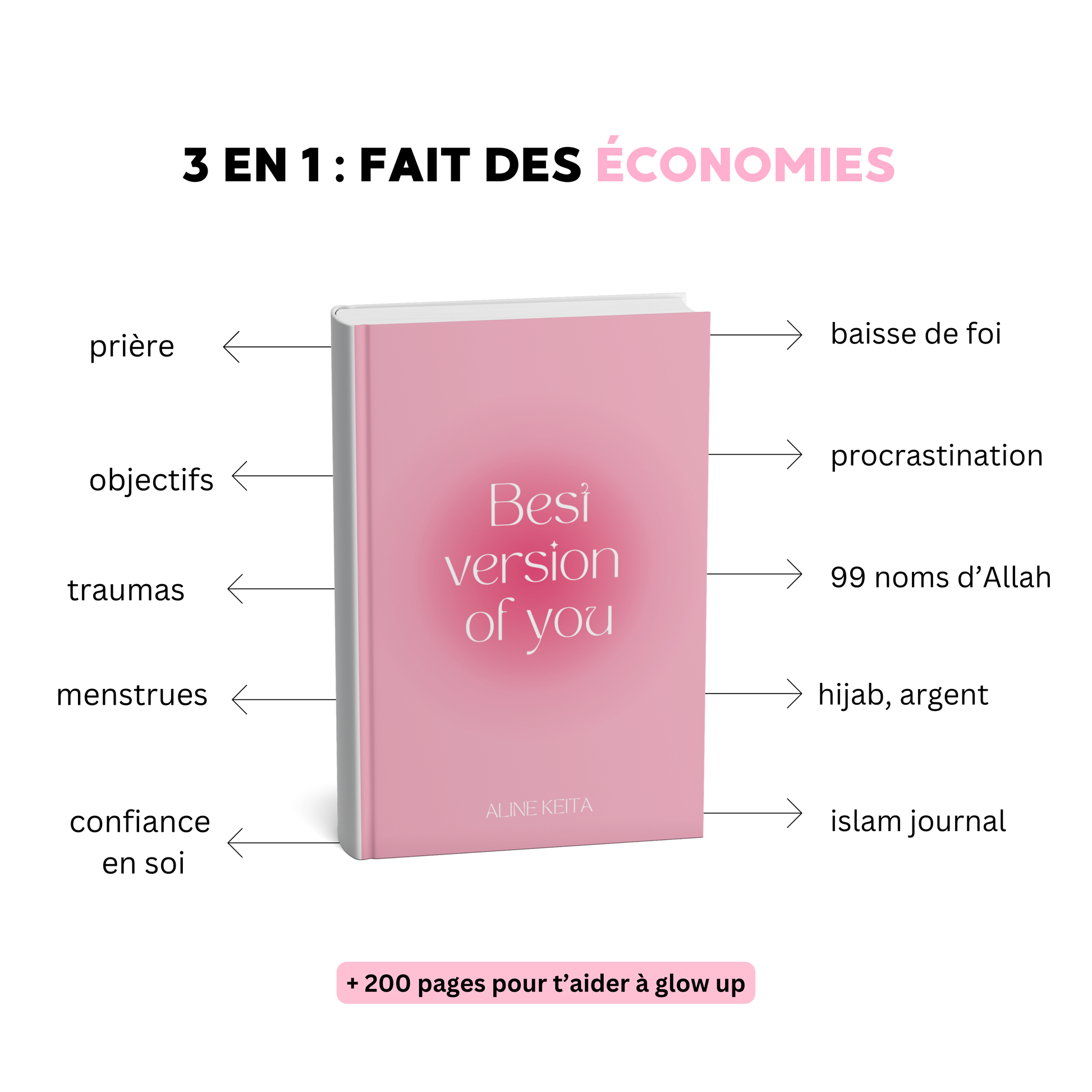 Livre "Glow Up" – Mon Compagnon Spirituel pour le Ramadan
