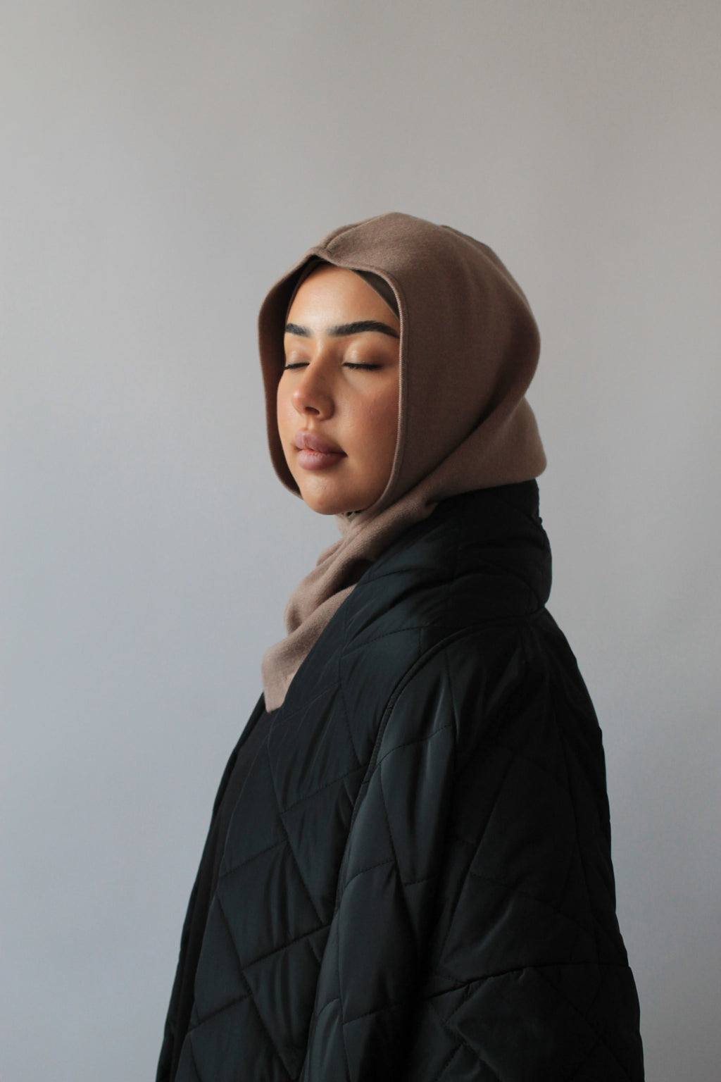 CAGOULE EN MAILLE FINE Noir