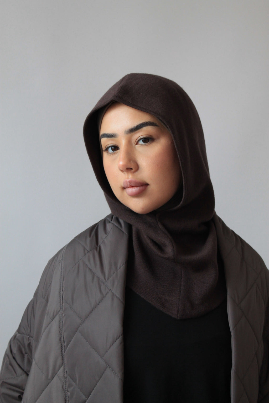 CAGOULE EN MAILLE FINE Taupe