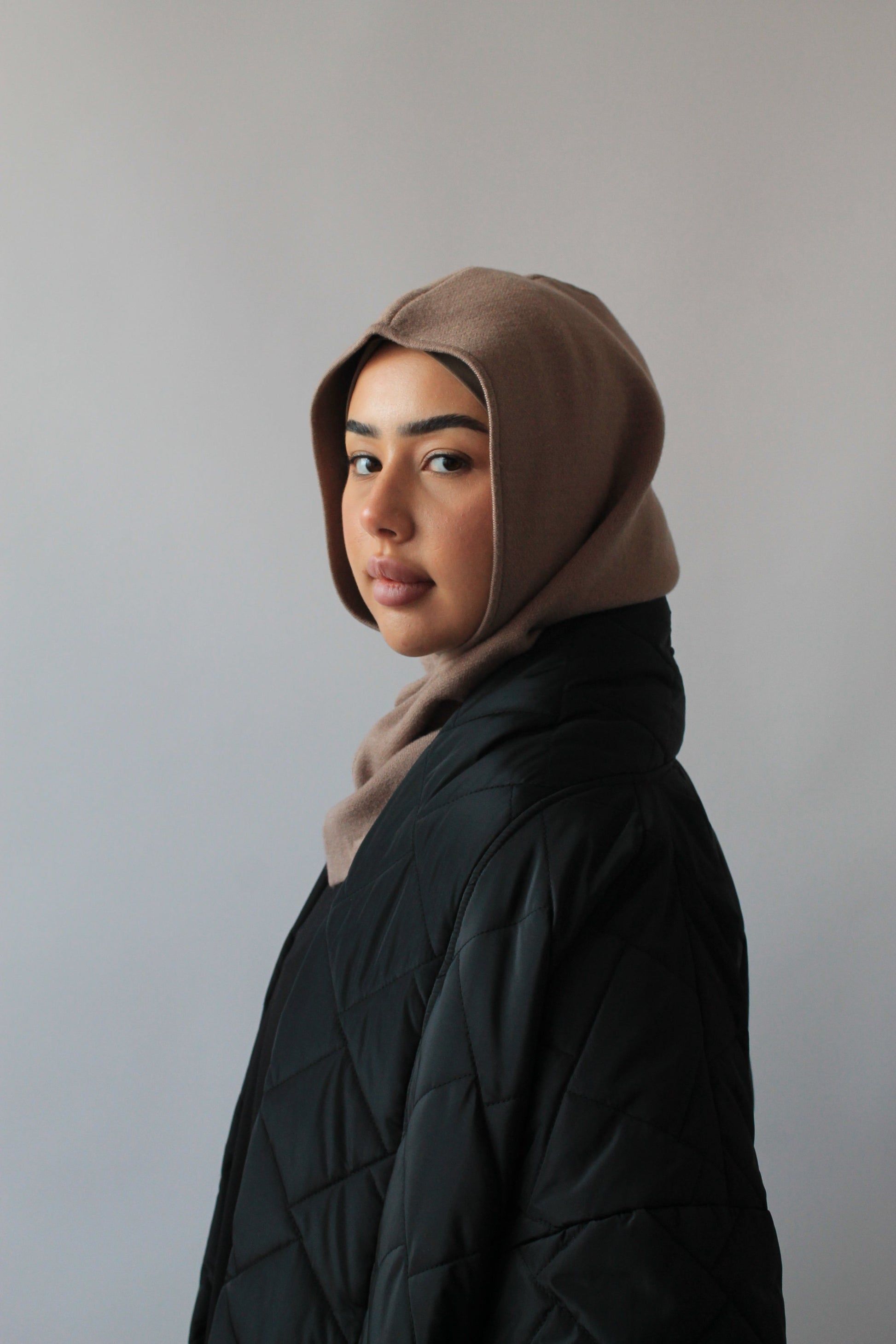 CAGOULE EN MAILLE FINE Taupe